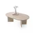 Hanah Home Klub sto Oscar-9544, 128x42x80 cm, Krem