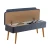 Hanah Home Trpezarijska klupa Vina 1048 110x85x36cm Bež-Tamnoplava