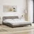 Vidaxl Posteljni okvir Dover taupe 180x200 cm blago