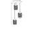 Opviq Luster 2607893, Crni