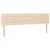 Vidaxl Box spring postelja z vzmetnico krem 180x200 cm blago