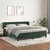 Vidaxl Box spring postelja z vzmetnico temno zelena 160x200 cm žamet