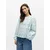 OBJECT Bluza OBJMya pastelno modra/bela