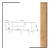 Hanah Home TV komoda sa policama Lara, 120x53x40 cm, Hrast-bela