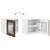 Vidaxl Stenski stekleni omarica LUCCA Dimljen hrast 40 x 31 x 40 cm
