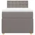 Vidaxl Box spring postelja z vzmetnico taupe 100x200 cm blago