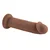 Evolved – Girthy Vibrating Dong 17 cm - Rjava