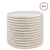 Vidaxl Vrv iz jute 12 Bela 100% Tossa jute