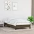 Vidaxl Posteljni okvir brez vzmetnice temno rjav 90x190 cm blago