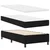 LED Box Spring Krevet s uzglavljem Crna 90 x 200 cm tkanina