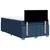 Vidaxl Box spring postelja z vzmetnico modra 120x190 cm blago