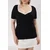 Trendyol Curve Ženska bluza Tbbss25Af00072, Crna