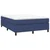 Vidaxl Box spring postelja z vzmetnico modra 140x200 cm blago