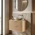 Kopalniška omarica pod umivalnikom Rea Mono 60cm Beige