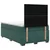 vidaXL Postelja boxspring z vzmetnico Temno zelena 120 x 190 cm Žamet