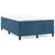 shumee Box spring postelja z vzmetnico temno moder 120x190 cm žamet