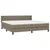 Vidaxl Box spring postelja z vzmetnico taupe 200x200 cm blago
