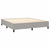 vidaXL Box spring postelja z vzmetnico LED sv. siva 160x200 cm blago