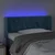 Vidaxl LED posteljno vzglavje temno modro 103x16x78/88 cm žamet