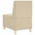 Modularna sofa bez naslona za ruke krem boje 55 cm, tkanina
