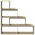 Pregrada/regal za knjige 4 razina hrast 143,5x29x143,5cm drveni