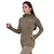 GymBeam Women‘s Pulse 1/2 Zip Running Sweatshirt Vetiver