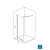 LINNI Tuš paravan walk-in Elegance, Providno staklo 8mm, Srebrni profil, 70x200cm