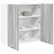 Vidaxl Viseča omarica Siva Sonoma 80 x 31 x 80 cm Konstruiran les