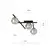 Plafonsko svetlo SMART 3xE14/10W/230V crno/sivo