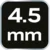 shumee 1/4 šesterokotni nastavek, 4,5 mm