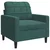 4-dijelni set sofa s jastucima tamnozeleni baršunasti