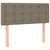 Vidaxl LED posteljno vzglavje taupe 90x5x78/88 cm blago