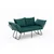 Atelier del Sofa Dvosed na razvlačenje Viper 2, Petrolej
