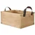 Vidaxl Usnjeni trak Temno rjava 1000 x 3,5 cm Usnje