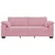 vidaXL Trosed roza 220x77x82 cm žamet
