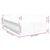 Vidaxl Box spring postelja z vzmetnico krem 140x190 cm blago