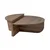 Hanah Home Klub sto-set Orion, 90x60x30, 85x30x35cm, 2 komada, Braon