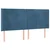 LED uzglavlje tamnoplavo 203 x 16 x 118/128 cm od tkanine