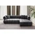 ATELIER DEL SOFA Ugaona garnitura Petra Right Dark Grey