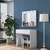 Hanah Home Sto za šminkanje sa tabureom BJ121 - 2934, 90x76.8x45, Beli