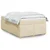 Vidaxl Box spring postelja z vzmetnico krem 120x190 cm blago