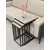 Hanah Home Mira set stolića (umetnuti), crna/travertin (3 kom)