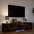 TV ormarić s LED rasvjetom Dimljeni Hrast 165 x 34 x 40 cm