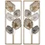 Salim ACH163-6 multicolor dekorativni metalni zidni dodatak set (2 komada)