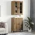 Highboard 2 pcs Umjetnički hrast Konstruirano drvo