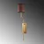 Opviq Zidna lampa Lumora-15338, 14x22x72cm, IP20, Zlatno-braon boje