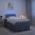 Postelja boxspring z vzmetnico Svetlo siva 120 x 190 cm Blago