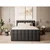 Antracitno siva boxspring postelja s prostorom za shranjevanje 180x200 cm Tasca – Maison de Reve