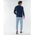 Lacoste Pulover AH1985-166 Mornarsko modra Regular Fit