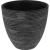 ProGarden ProGarden KO-066900350 Set 3 keramičnih cvetličnih loncev črne barve
